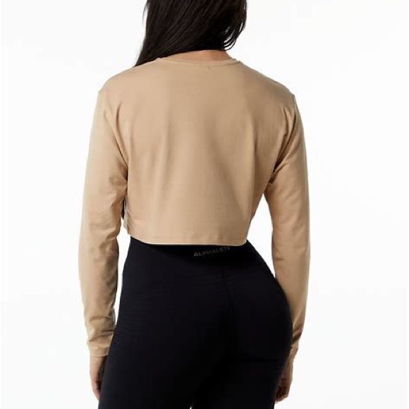 Alphalete Core LS Crop - Taupe - Picture 3 of 6